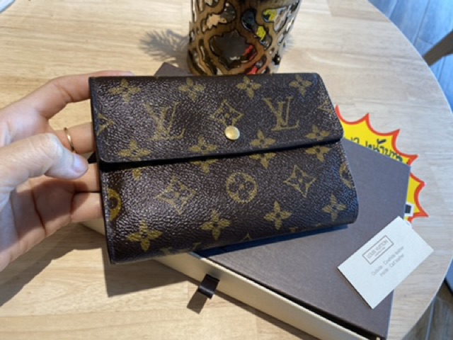 Louis Vuitton Womens Porte Tresor Etui Papier Monogram Trifold Wallet -  Shop Linda's Stuff
