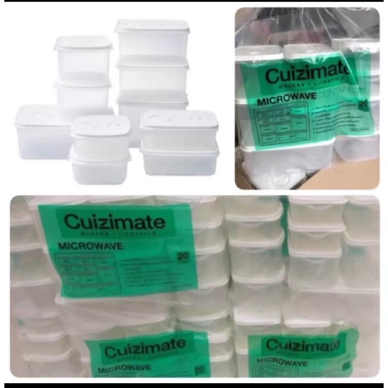 กล่องถนอมอาหาร-cuizimate-20ชิ้นพร้อมฝา