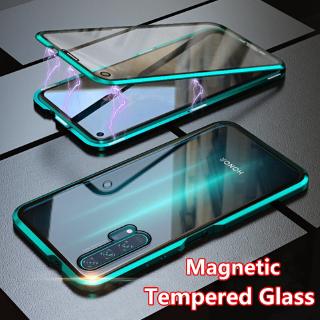 Two Side Glass Casing Huawei Nova 5T Honor 20 Pro 20i Lite 8X Phone Case Screen Protector Magnetic Cover