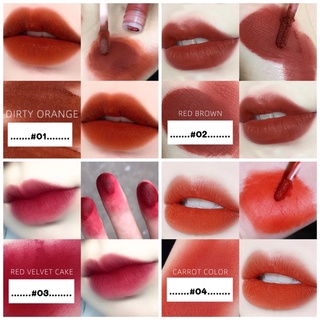 [พร้อมส่ง] ลิปแมทเนื้อกำมะหยี่ สีสวย ติดทน