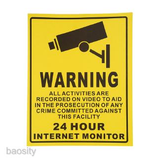 ภาพหน้าปกสินค้า10x CCTV Camera Monitor Watch Warning Caution Alert Wall Door Decal Sticker ซึ่งคุณอาจชอบราคาและรีวิวของสินค้านี้