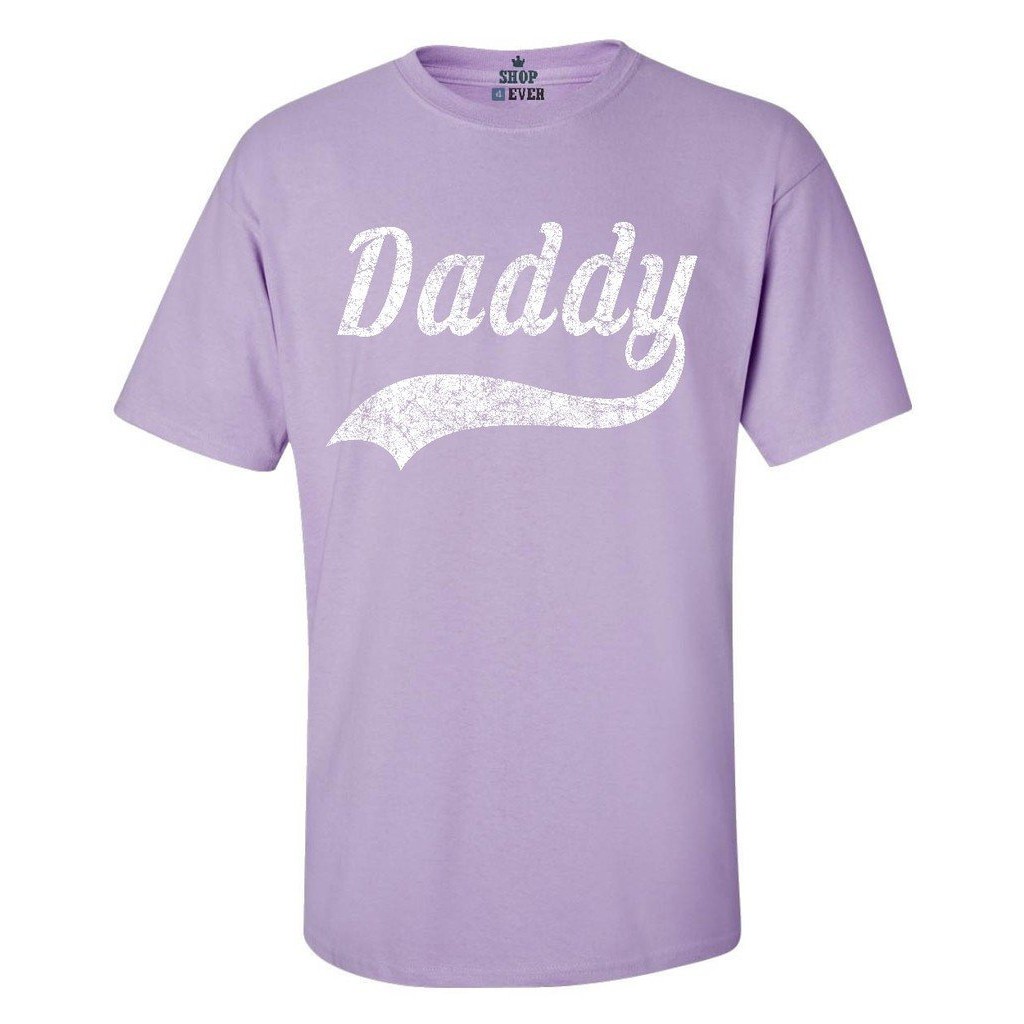 daddy-classic-เบสบอลชายเสื้อยืดเสื้อวันพ่อสีม่วงเสื้อยืดผู้ชายแบบสั้น-men-t-shirt-short