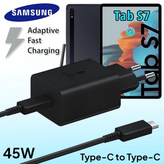 ที่ชาร์จ Samsung Galaxy Tab S7 45W Usb-C to Type-C ซัมซุง หัวชาร์จ(EU) Fast Charge ชาร์จเร็ว