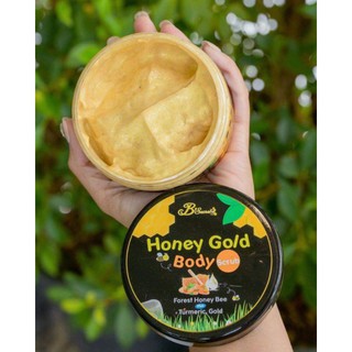 สครับน้ำผึ้งป่าทองคำ พร้อมส่ง Honey Gold Body Scrub สครับ คลีโอพัตตา