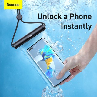 Baseus เคสโทรศัพท์ กันน้ำ ใส่เล่นน้ำ สำหรับ iPhone 12/ iPhone 11 Pro Max Swim Pouch Bag Case IPX8 Samsung S20