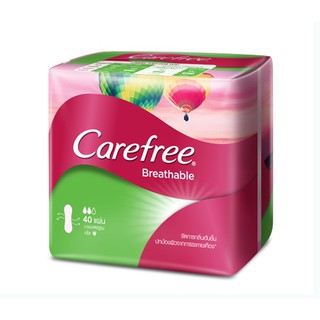 แคร์ฟรี แผ่นอนามัย บรีทเอเบิ้ล อโล 40ชิ้น carefree