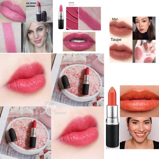 Beauty-Siam แท้ทั้งร้าน !! แบ่งขายลิปสติกแมค 5 สี MAC LIPSTICK แบ่งขายใส่กระปุก แถมแปรงทาลิปฟรี แท้100%