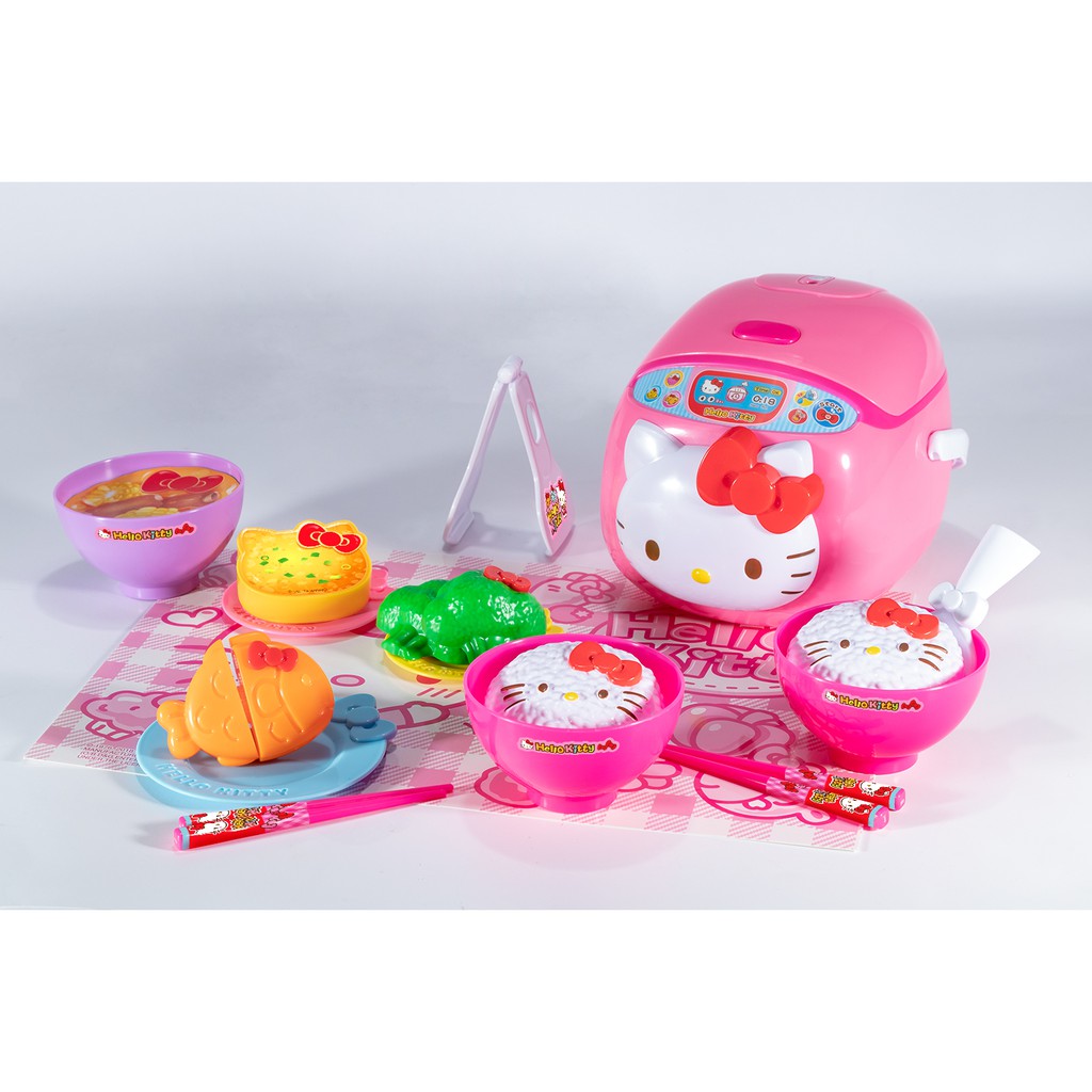 Hello Kitty Rice Cooker เฮลโอ คิตตี้ ชุดหม้อหุงข้าว ของเล่นเด็ก KT ...