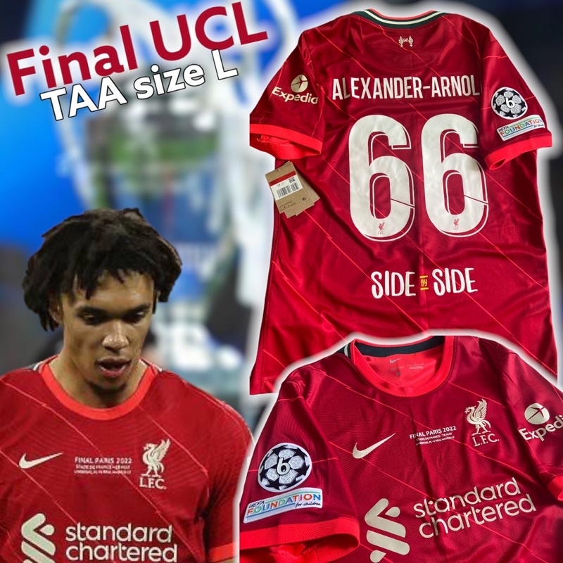 [แท้]21/22ลิเวอร์พูล Liverpool Final UCL TAA66 SizeL | Shopee Thailand