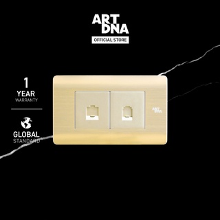 ART DNA รุ่น A85 Computer CAT6 + Telephone Socket Size M สีทอง design switch สวิตซ์ไฟโมเดิร์น สวิตซ์ไฟสวยๆ ปลั๊กไฟสวยๆ