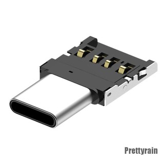 [Prettyrain] อะแดปเตอร์แปลง USB-C 3.1 Type C ตัวผู้ เป็น USB ตัวเมีย OTG สําหรับ U 2 ชิ้น