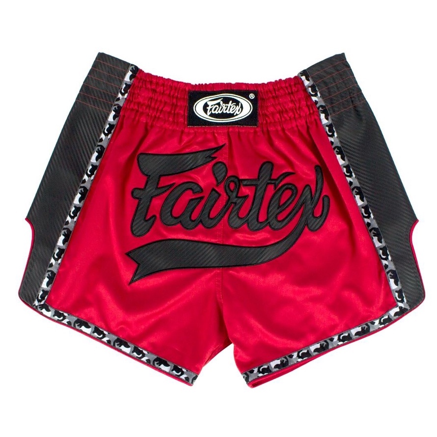 กางเกงมวย-muay-thai-shorts-bs1703-red-black