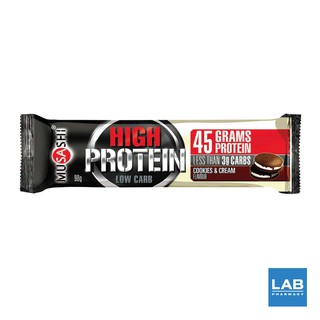 สินค้า Musashi P45 Protein Bar 90 g. - มูซาชิ โปรตีนอัดแท่ง 1 ชิ้น