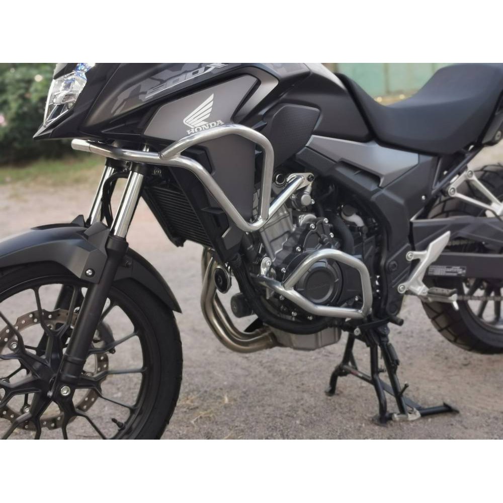 กันล้ม-v-2-ชุดบน-แคชบาร์-การ์ดเครื่อง-crashbar-honda-cb500x-ปี-2019-2020