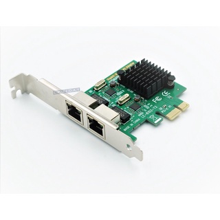 การ์ดเพิ่มช่อง LAN PCI-E To Gigabit Lan Card X2 Port RTL8111G ส่งเร็ว ประกัน CPU2DAY