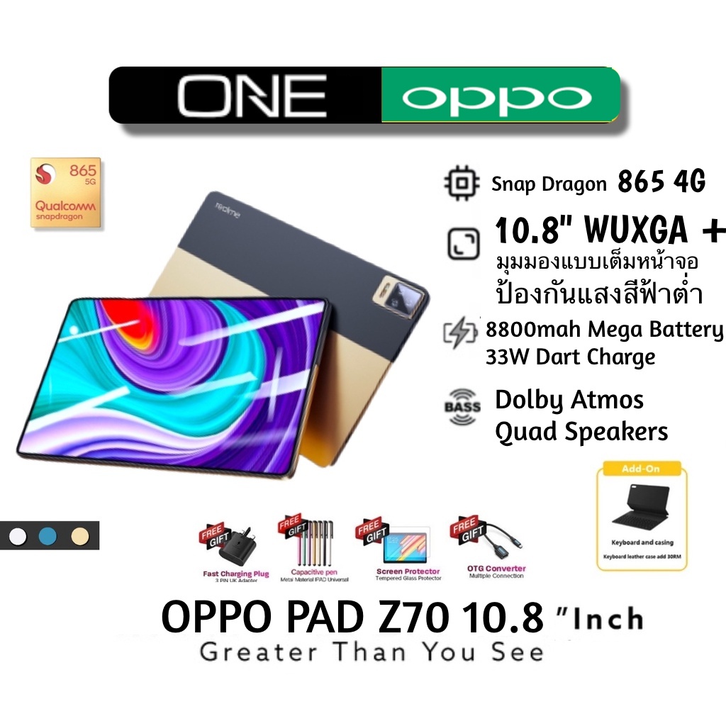 ภาพหน้าปกสินค้าOPPO Tablet PC OPPO แท็บเล็ต 11.5 Inch Android 9.1 6GB RAM 128GB ROM สองซิม 4G LTE รองรับซิมการ์ดทุกเครื่อข่าย จากร้าน top.group88 บน Shopee