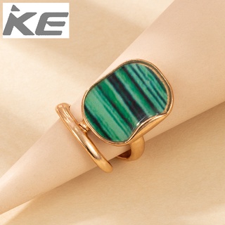 Vintage Accessories Cool Marbled Green Ring for girls for women low price