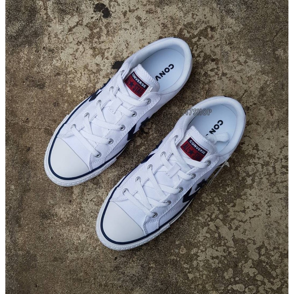 รองเท้าคอนเวิร์ส-converse-star-player-ox-white-14-4151cww-ดาวบั้ง-พร้อมส่ง