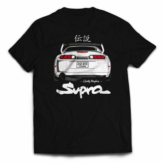 Wanyg เสื้อยืดลําลอง แขนสั้น พิมพ์ลาย Toyotaa Supra Car Fans Mk4 2Jz Car Guy Jdm ของขวัญวันเกิด สําหรับผู้ชายสามารถปรับแ