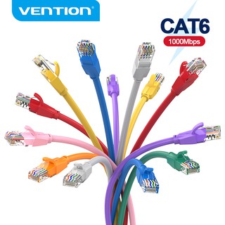ภาพหน้าปกสินค้าVention Cat6 Utp 1000Mbps Patch Cord Ethernet Cable Gigabit RJ45 Lan Cable for Computer TV Box IBEL/IBEH ที่เกี่ยวข้อง