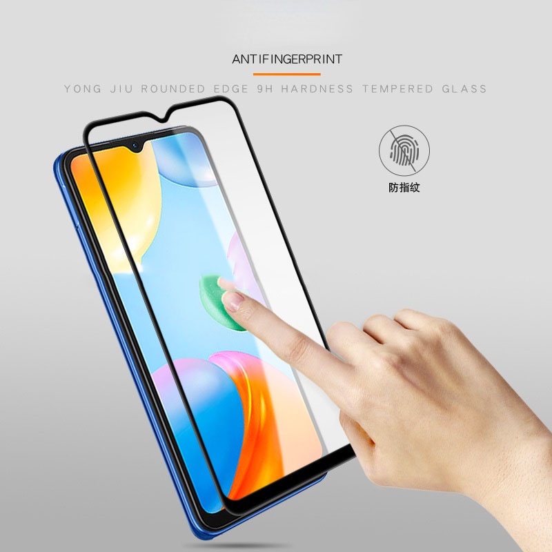 ฟิล์มกระจกเต็มจอ-redmi10c-รุ่นใหม่-ปี2022-ตรงรุ่น-ฟิล์มกระจกนิรภัยกันรอยหน้าจอ-ส่งจากไทย