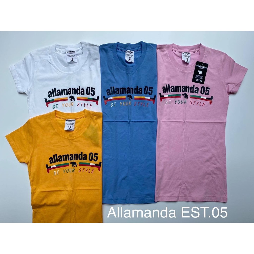 e02-เสื้อยืด-allamanda-คอกลมผ้าสีลายสกรีน