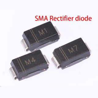 2000PCS SMA Rectifier diode 1N4001 M1 1N4004 M4 1N4007 M7 FR107 RS1M FR207 RS2M HER108 US1M SF18 ES1J SF14 ES1D DO-214AC