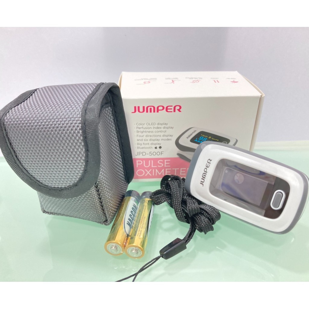 เครื่องวัดออกซิเจนปลายนิ้ว-finger-pulse-oximeter-ยี้ห้อ-jumper-jpd-500d-jpd-500f