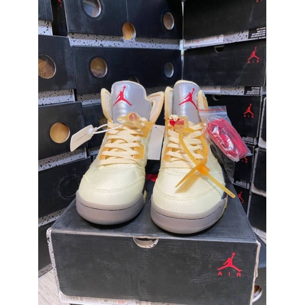 รองเท้า-nike-air-jordan-5-off-white-รองเท้าไนกี้