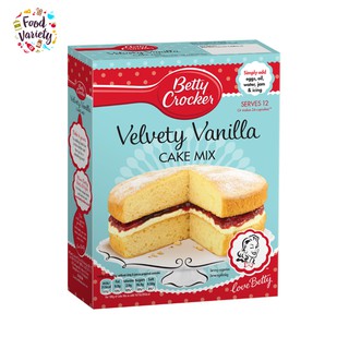 ภาพหน้าปกสินค้าBetty Crocker Velvety Vanilla Cake Mix 425g เบ็ทตี้ ครอคเกอร์ เวลเวที้ วานิลลา เค้กมิกซ์ 425กรัม ที่เกี่ยวข้อง