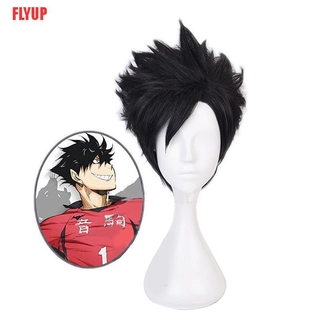 Flyup วิกผมคอสเพลย์อนิเมะ Haikyuu Kuroo Tetsurou สีดํา