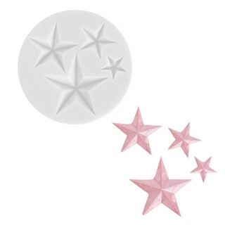 The Star Silicone ซิลิโคนดาว เหมาะสำหรับทำลูกอมขนาดเล็ก,ช็อกโกแลต,ของตกแต่งหน้าเค้ก แม่พิมพ์ขนม พิมพ์วุ้น พิมพ์วุ้นแฟนซี