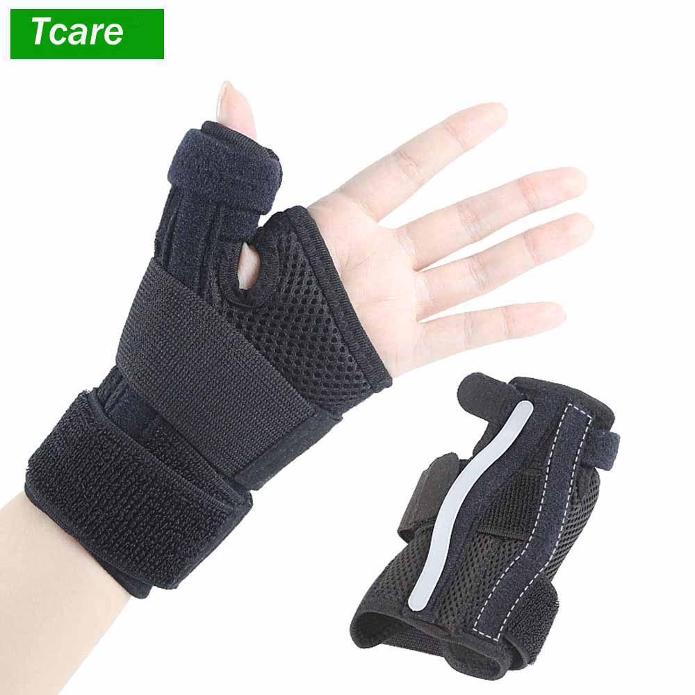 1Pair Nylon Wrist &amp; Thumb Support Braces for Right &amp; Left Hand Relief Pain for Carpal Tunnel Rheumatism Tendonitis