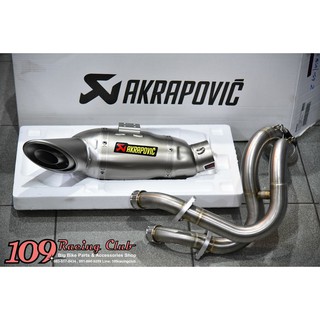 ท่อ Akrapovic Full system Titanium สำหรับ Z650 Ninja650 2017-2022 เลือกตามปีรถค่ะ