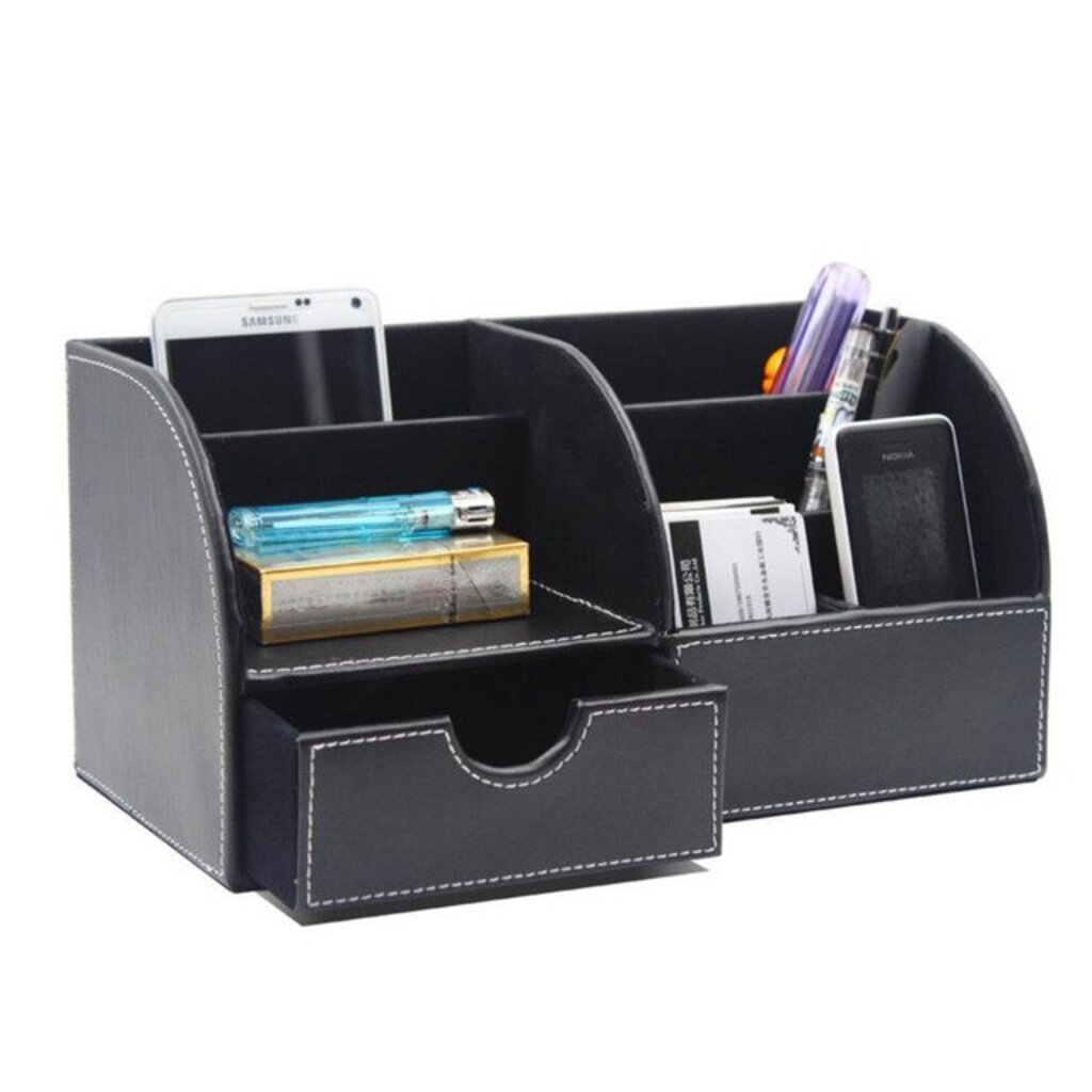 กล่องเครื่องเขียน-อุปกรณ์จัดเก็บบนโต๊ะ-stationery-storage-desk-organizer-มีสีให้เลือก