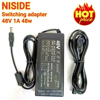 สวิทชิ่ง adapter NISIDE 48v 1a 48w  switching power supply สวิตชิ่งพาเวอร์ซัพพลาย หม้อแปลงไฟ อะแด็บเตอร์แปลงไฟ