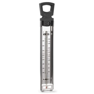 Candy/Jelly/Deep Fry Thermometer, Stainless Steel, with Pot Clip Attachment and Quick Reference Temperature Guide