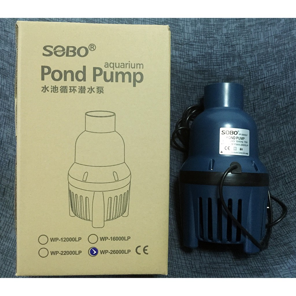 sobo-wp-26000lp-eco-pump-pond-pump-ปั้มน้ำประหยัดไฟ-ปั๊มน้ำ-ปั๊มแช่-ปั๊มน้ำพุ-ปั๊มน้ำบ่อปลา-ปั๊มน้ำบ่อกรอง-wp26000lp