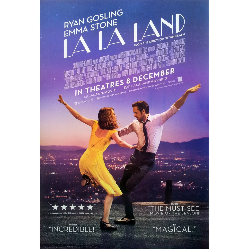 โปสเตอร์-หนัง-นครดารา-la-la-land-2016-poster-24-x35-inch-music-drama-movie-ryan-gosling-emma-stone