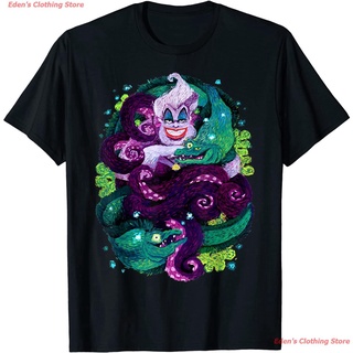 Edens Clothing Store New Disney The Little Mermaid Ursula Sea Witch Painting T-Shirt เสื้อยืดผ้าฝ้าย