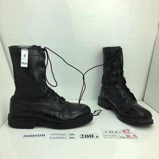 ภาพหน้าปกสินค้ารองเท้าคอมแบท Combat shoes หนังสีดำ สภาพดี ทรงสวย มือสอง คัดเกรด ของนอก เกาหลี ที่เกี่ยวข้อง