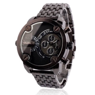 📌📌 ราคาเรือนละ 750.- 📌📌  💥 Oulm Watch Unique Design 💥 สายเหล็กอูมม์สองเวลา  ดีไซน์โดดเด่น มีเอกลักษณ์ สินค้าแท้
