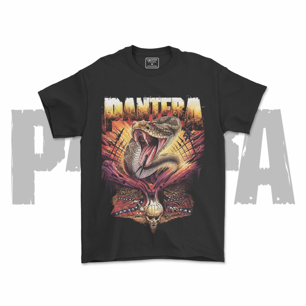 คอลูกเรือเสื้อยืดคอกลมเสื้อเชิ้ต-ลายวง-pantera-สีดํา-สําหรับผู้ชาย-และผู้หญิง-v4ผ้าฝ้ายแท้