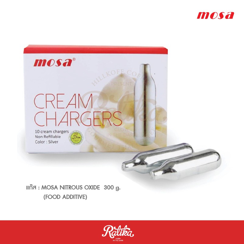 รูปภาพของRatika  แก๊สวิปปิ้งครีม Mosa cream chargersลองเช็คราคา