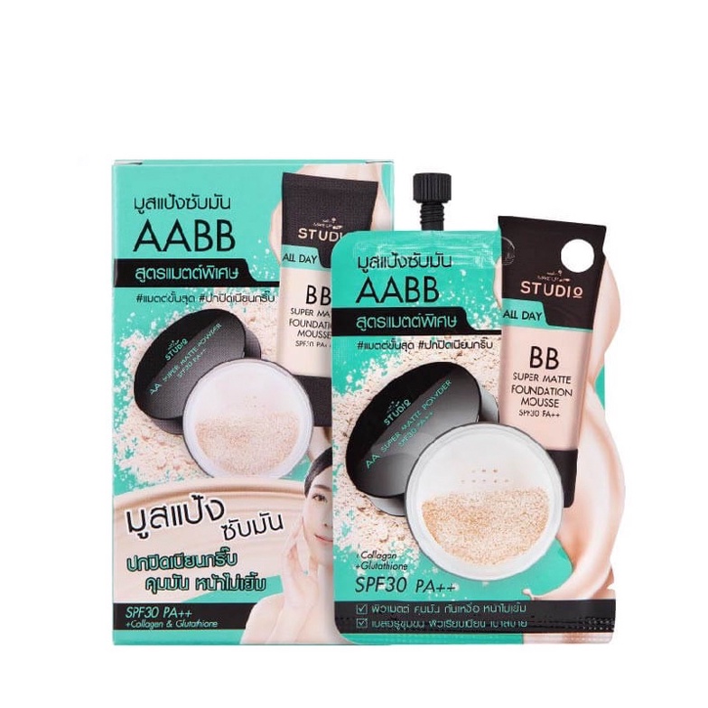 nami-aabbนามิ-รองพื้นเนื้อมูสแป้งซับมัน-พร้อมส่ง-แบบซอง-และกล่อง-6ซอง