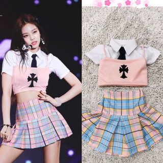 Babygaga ชุดแบล็คพิงค์ ชุดแบล็คพิงค์เด็ก ชุดเจนนี่ ชุดเจนนี่เด็ก ชุดBlackpink ชุดBlackpinkเด็ก Blackpink Jennie Costume