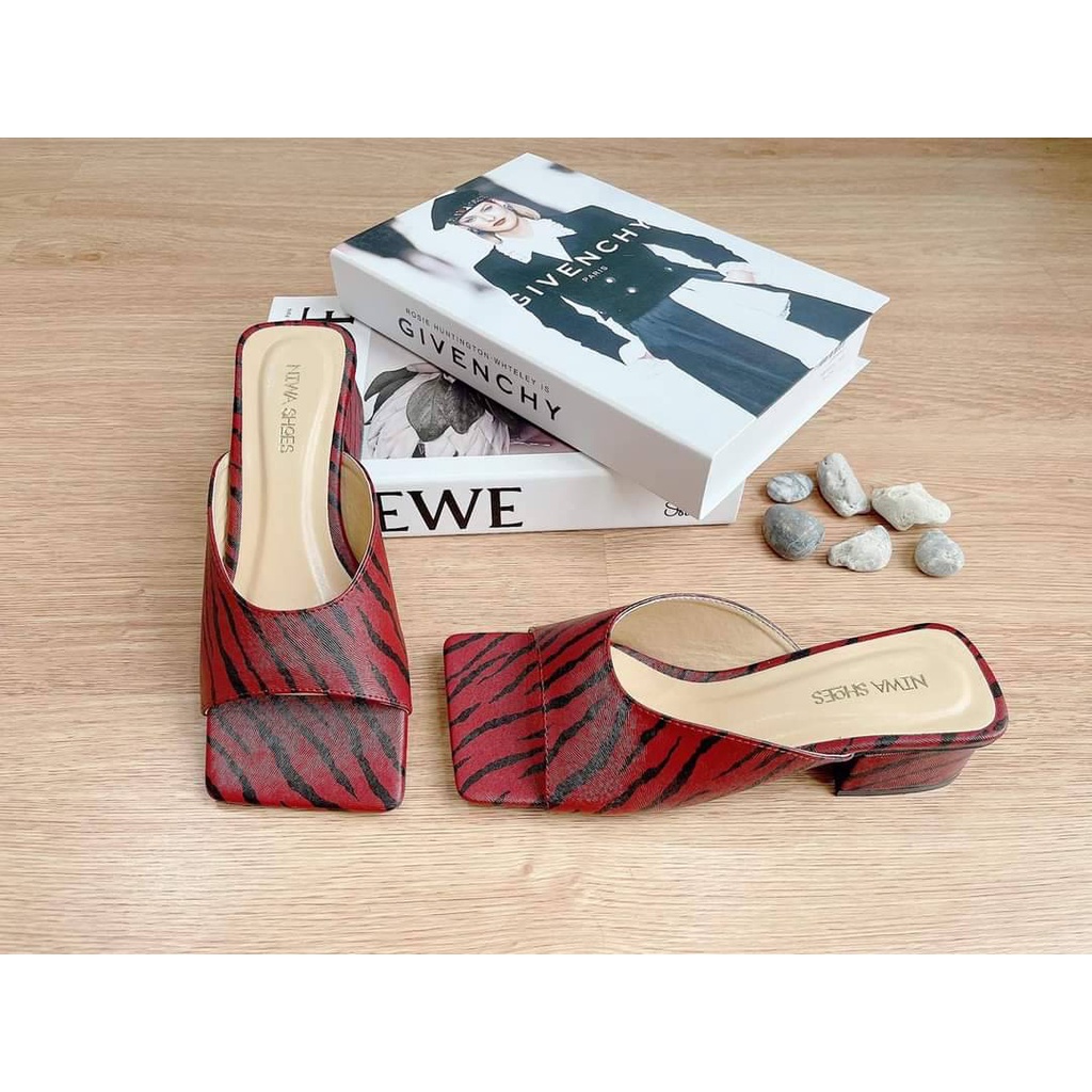 niwa-shoes-รองเท้าสตรี-ส้รสูง-รหัส206-หนังนิ่ม-2นื้ว