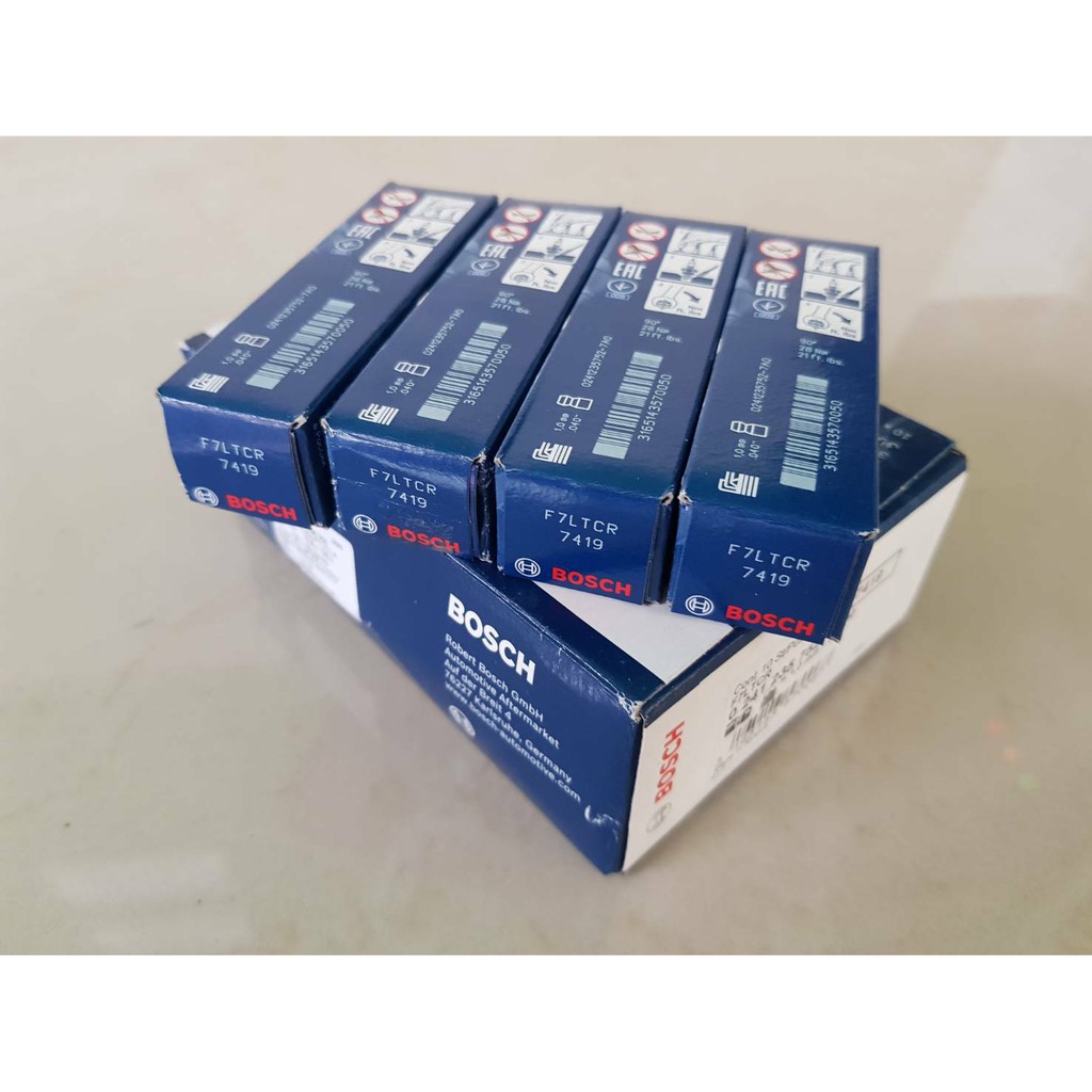 หัวเทียน F7LTCR 3เขี้ยว BOSCH แท้ๆ (4หัว 1ชุด) ชุดละ480บาท | Shopee ...