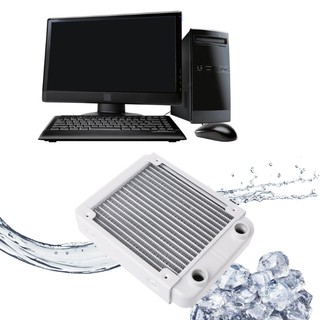 ❤❤ Aluminum Computer Radiator Water Cooler 10 Tube CPU Heat Sink Exchanger