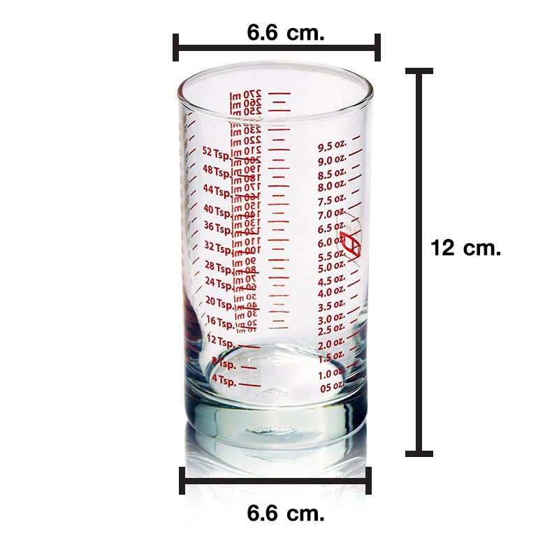 แก้วตวง-ทรงกระบอก-9-5-ออนซ์-cylinder-measuring-cup-9-5-oz-delisio